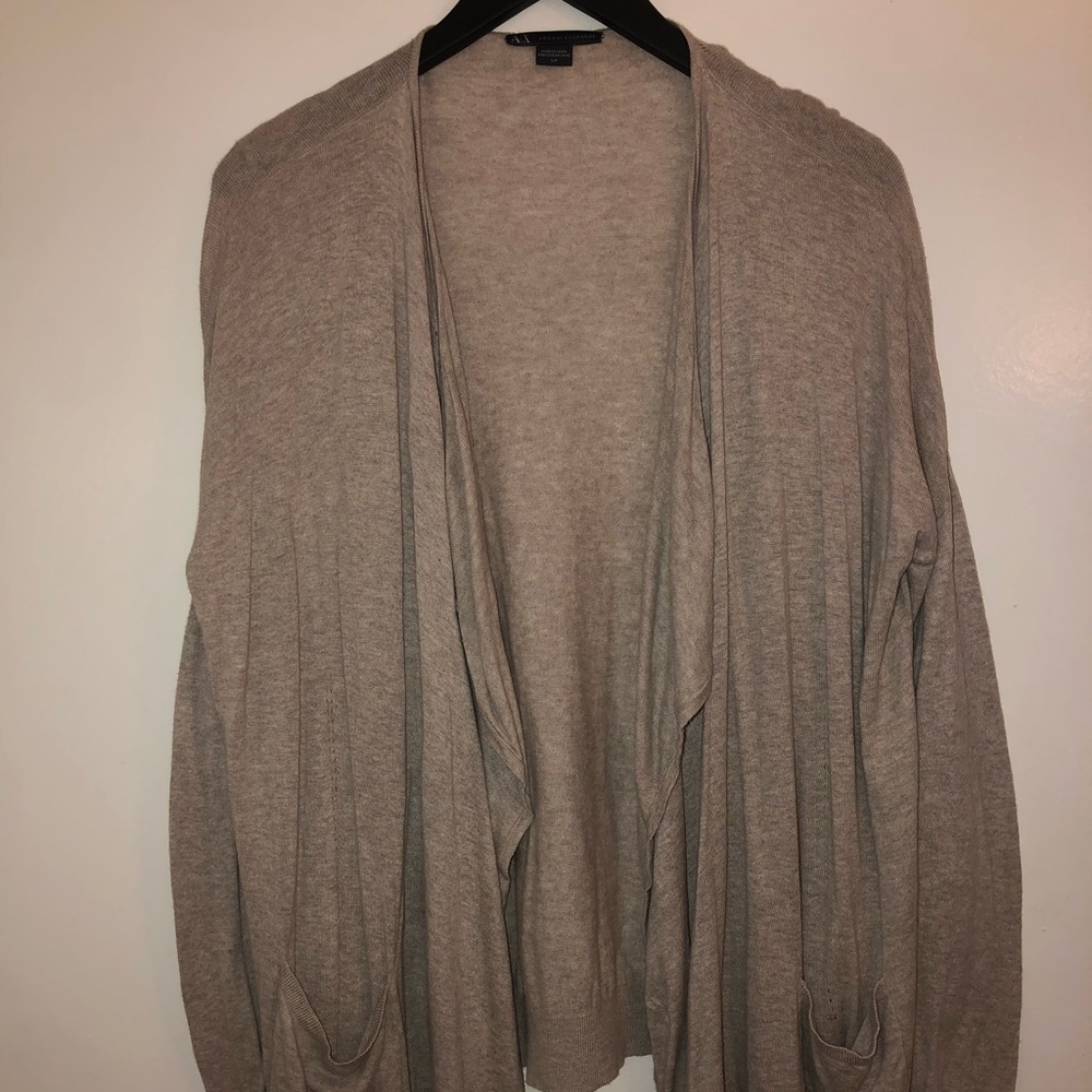 Armani Exchange size small brown cardigan